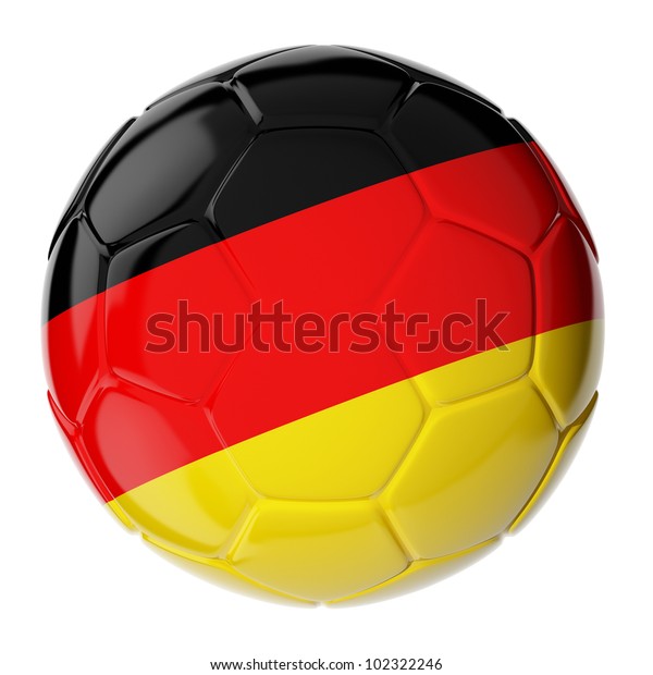 Soccer Ball Flag Germany Stock Illustration 102322246