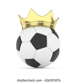 Soccer Ball Golden Royal Crown Concept Stock Vector (Royalty Free ...