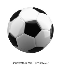 soccer ball isolated on a white background, 3D rendering.