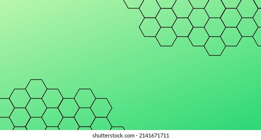 Soccer Ball On Green Background. Football Net Pattern. Flat Vector. Sports Cup. Hexagon Pattern Of Honey Comb Cells.