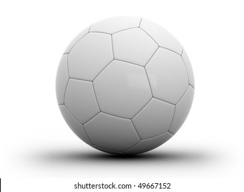 Soccer Ball On White Background
