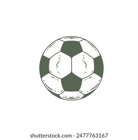 Soccer Ball Vector in Black and White style - Powered by Shutterstock