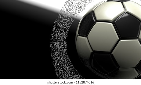 Soccer Ball Water Splash 3d Illustration Stock Illustration 1152874016