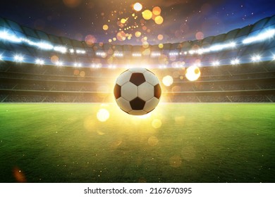 Soccer championship tournament promotion poster advertising concept background image. 3d rendering - Powered by Shutterstock