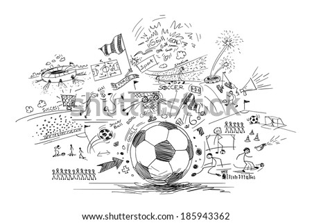 soccer doodle