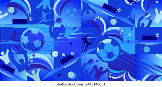 Soccer European championship seamless pattern 2024 Abstract Summer background soccer banner Football Europe Champion League award cup Soccer ball Winner world WIN Euro Finale Game Germany competition - Powered by Shutterstock