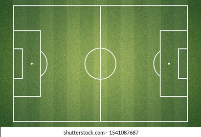 Soccer Field From Above. 2d Illustration