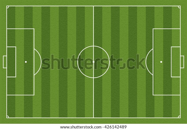 Soccer Field Illustration Football Field Lines Stock Illustration 