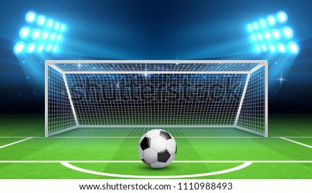 Similar – Image, Stock Photo penalty kick Sports