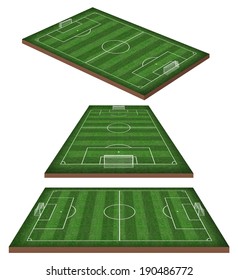 Soccer, Football Field 3d