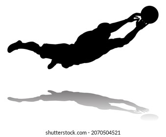 A soccer or football player in silhouette - Powered by Shutterstock