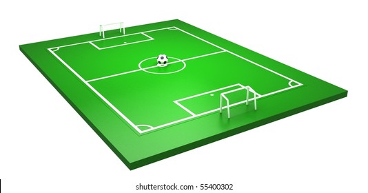 Soccer Pitch With Perspective