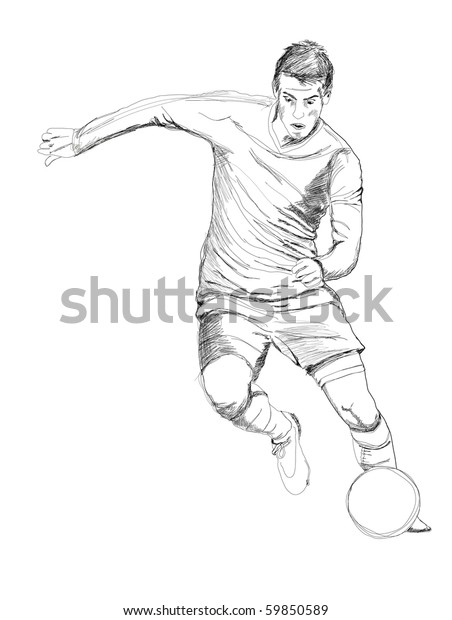 Soccer Player Stock Illustration 59850589