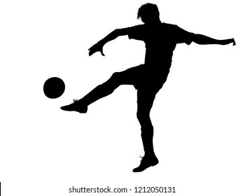 サッカー シルエット Hd Stock Images Shutterstock