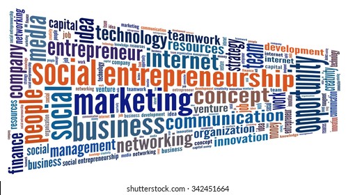 Social Entrepreneurship In Word Collage