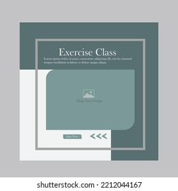 Social Media Exercise Post Design Template