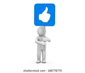 Social Media Icon Like Facebook Thumb Up