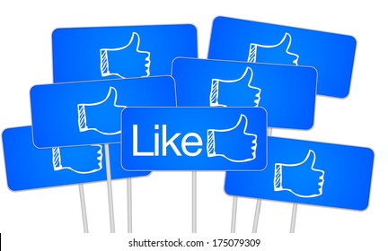 Facebook Thumb Like High Res Stock Images Shutterstock