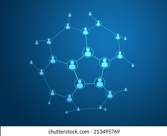 Social Media And Network Connection Concept