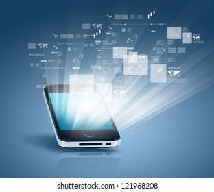 social network, communication in the global computer networks - Powered by Shutterstock