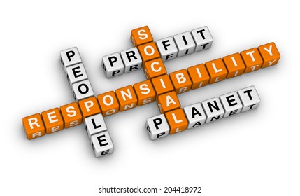 social responsibility (orange-white crossword puzzles series)