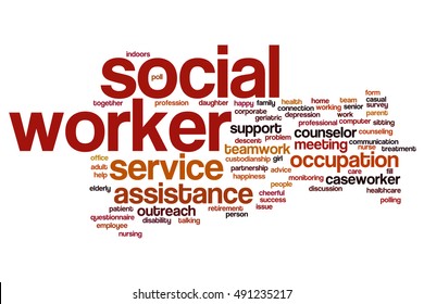 Social Worker Word Cloud Concept