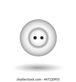Sockets Round Icon White Background Stock Vector (Royalty Free) 431861263