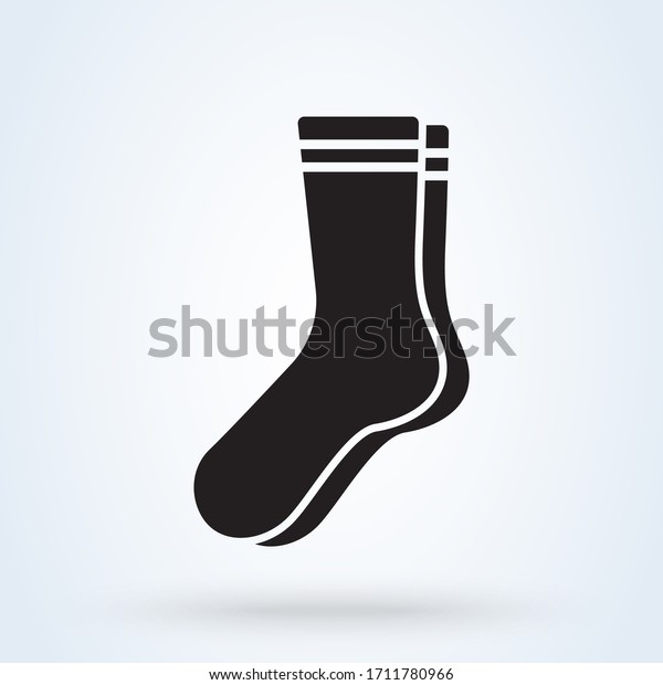 靴下のアイコン クリスマスソックスのイラスト ウェブ用の靴下アイコンの簡単なイラスト のイラスト素材