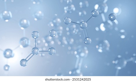 sodium aluminosilicate molecular structure 3d, e554, structural chemical formula view from a microscope