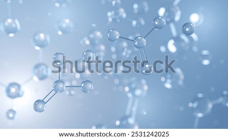 sodium aluminosilicate molecular structure 3d, e554, structural chemical formula view from a microscope