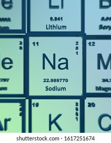 Sodium Chemical Element 3d Illustration