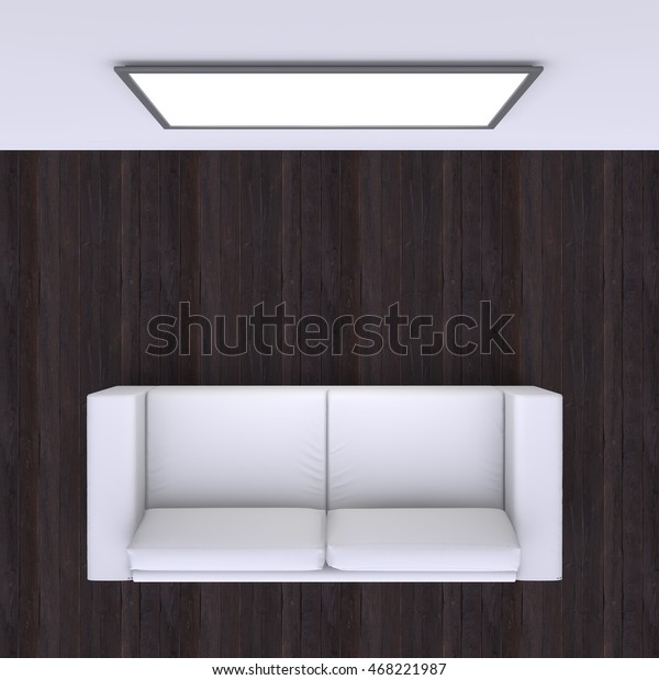 Sofa Tv On Wall Corner Room Stock Illustration 468221987