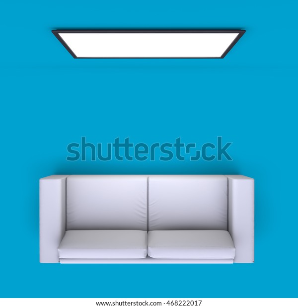 Sofa Tv On Wall Corner Room Stock Illustration 468222017