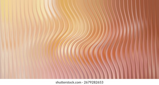 Soft abstract background with wavy vertical lines and warm light