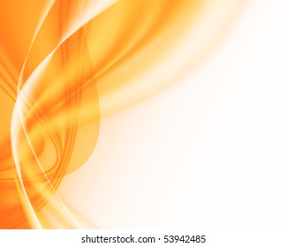 Soft Abstract Twirl Background With Copy Space - Yellow And Orange Background With White Lines