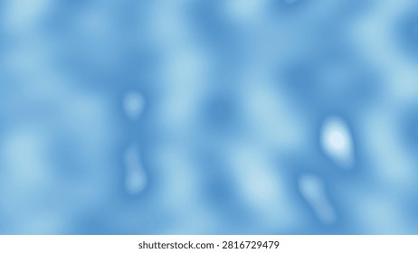 Soft blue cellular forms drift across a blurred watery background creating an organic abstract texture with luminous highlights and tranquil atmospheric depth