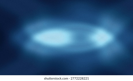Soft blue glow centered within a dark, textured atmospheric haze.