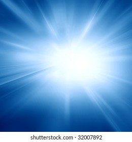 Blue Sky Glaring Sun Abstract Background Stock Vector (Royalty Free ...