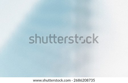 Soft blue and white abstract pattern with a ribbed frosted glass texture. Clear details and vibra...
