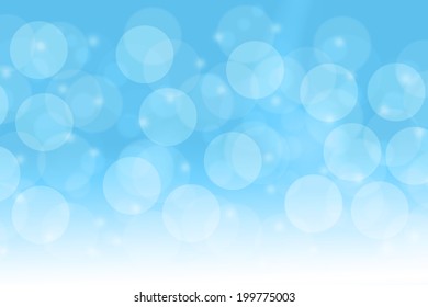 Soft blurred bokeh blue background.
