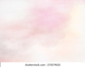 Soft colored abstract background for design. Watercolor texture 