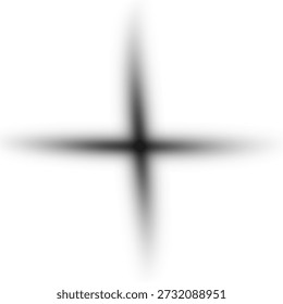 Soft Cross Shape Shadow Overlay for Minimal Product Presentation and Abstract Background Depth