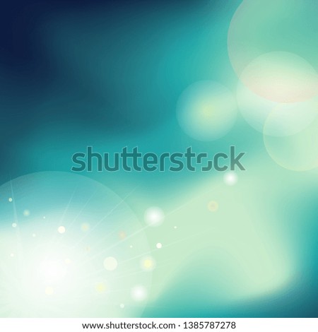 Soft defocused rays lights bokeh abstract banner
