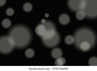 Soft, glowing bokeh lights create a dreamy, ethereal effect on a dark background.