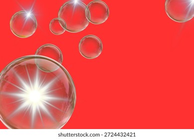 Soft Glowing Light Inside a Transparent Bubble