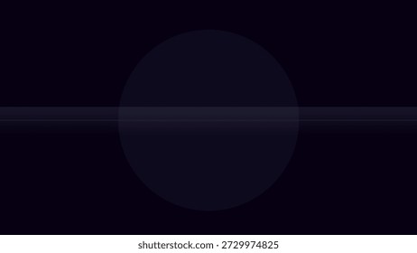 Soft glowing sphere with horizontal light lines on dark backdrop creates balanced abstract visual core with gentle gradient and reflective energy presence.
