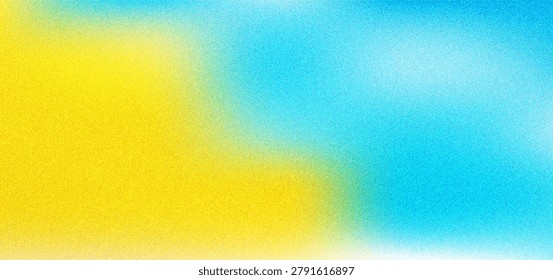 Soft gradient background blending yellow and blue tones noise background