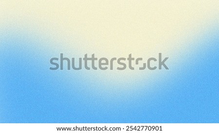A soft gradient background transitioning from light cream at the top to a calming blue at the bottom, with a grainy texture creating a peaceful, dreamy atmosphere.