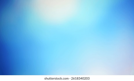 Soft gradient blue sky blurred background