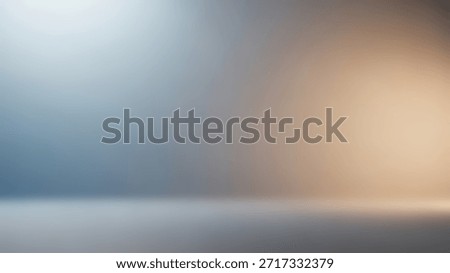 Soft Gradient Studio Backdrop With Warm  Cool Light Effects.